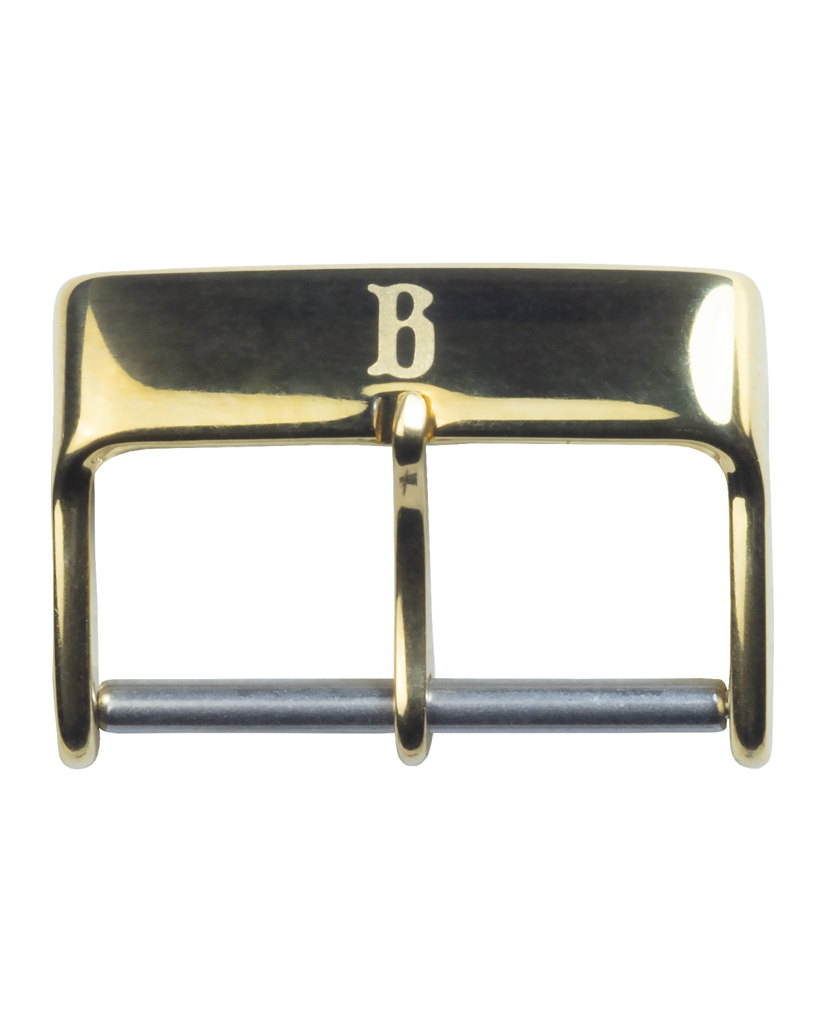 Classic pin buckle, gold plated